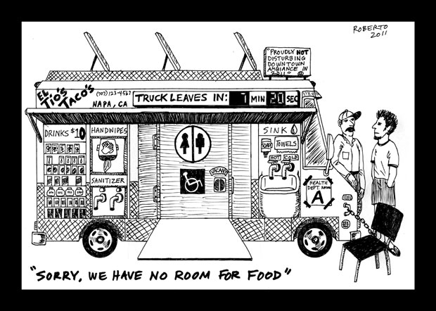 Editorial Cartoon: Food trucks